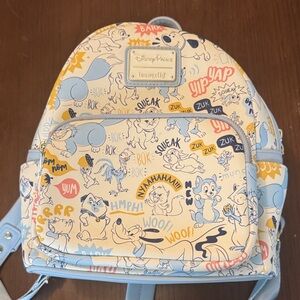 Loungefly Disney Animals Backpack - Blue and Yellow